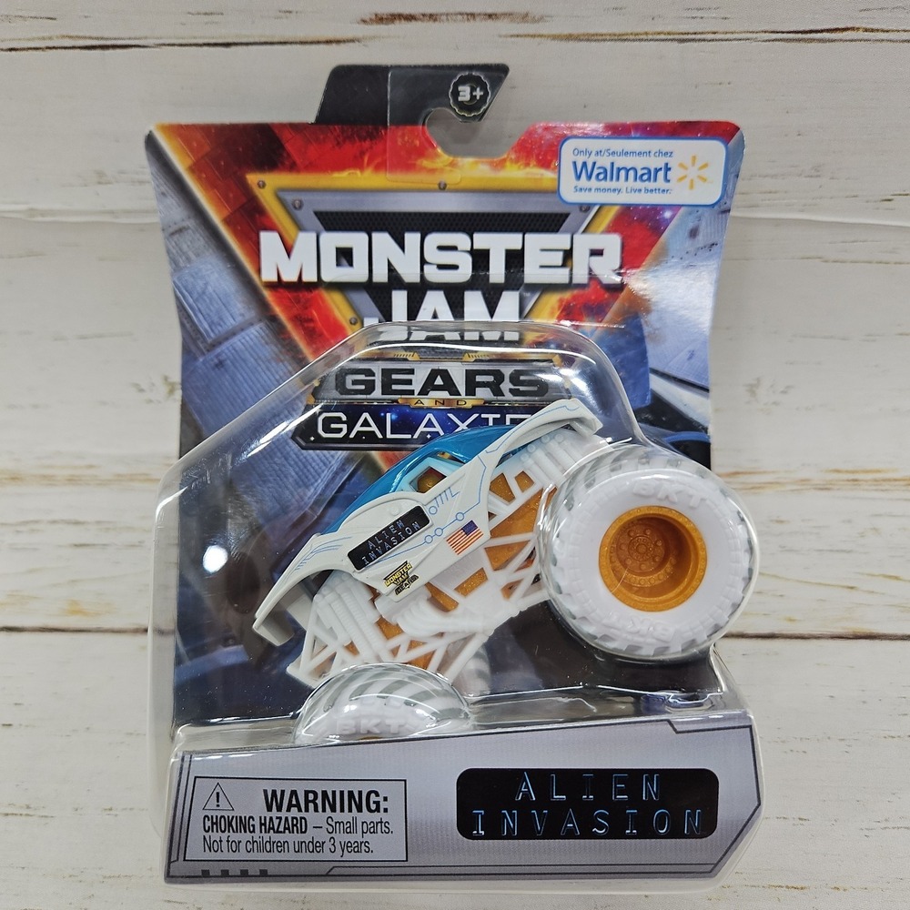 Monster Jam Gears & Galaxies Alien Invasion 1:64 Scale Truck Walmart Exclusive